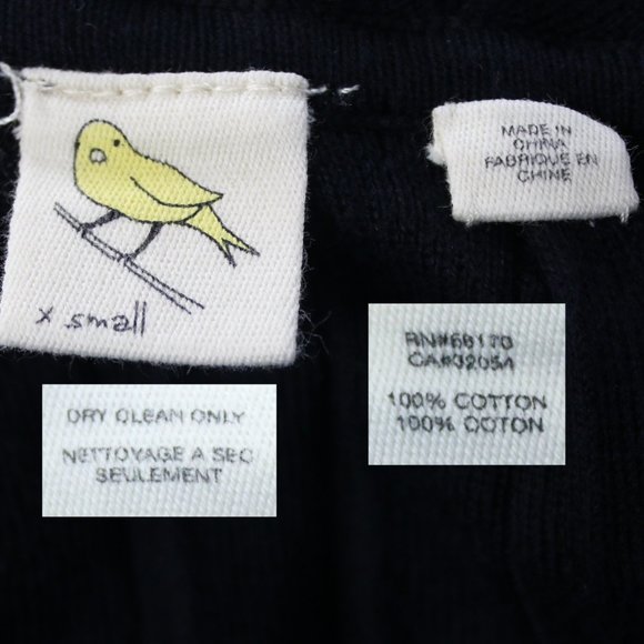 Anthropologie Yellow Bird Black Sweater V-neck - Picture 8 of 8